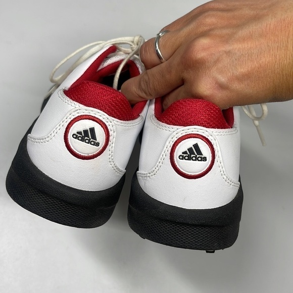 Adidas Women's W Comfort Stripe White & Red Golf Shoes Size 5.5 - Picture 5 of 8